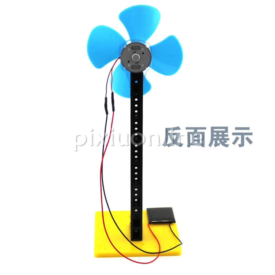 J52b DIY Technology Model Making Solar Energy DC Motor Electric Fan Hand Making Teaching Students Use Sale at a Loss Brazil