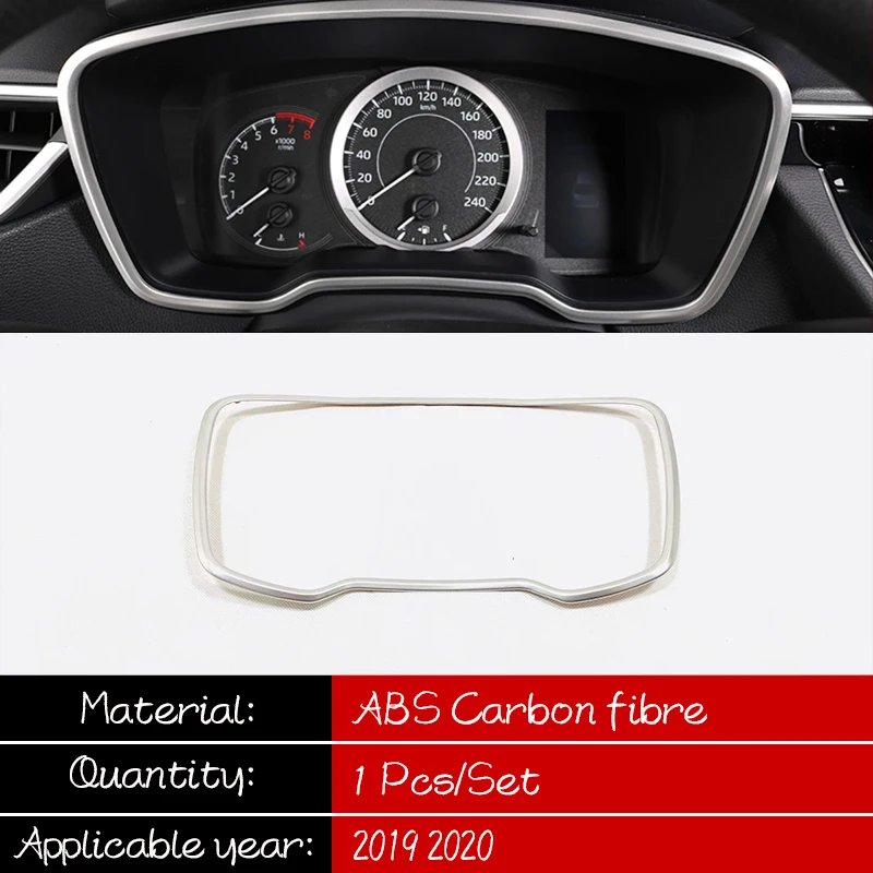 

Stainless steel For Toyota corolla E210 2019 2020 accessories Car Dashboard Frame Decoration cover trim Sticker Car styling 1pcs