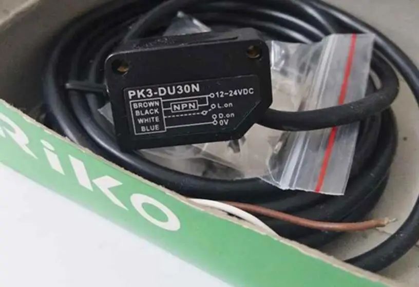 

New original RIKO photoelectric switch PK3-DU30N DC voltage 12-24V diffuse reflective detection distance up to 300MM