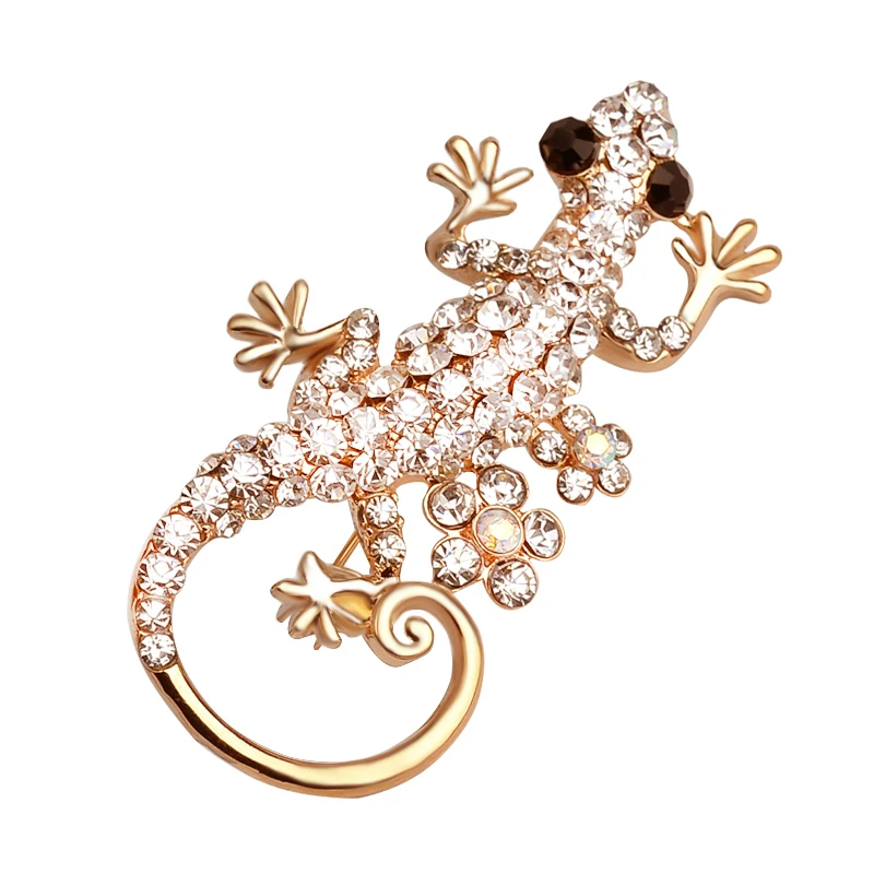 crystal animal pins brooches bee gecko lizard Turtle elephant peacock cat pin full rhinestone broche High heel crown violin boat
