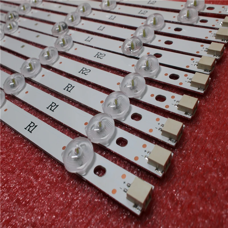 10 Pieces/lot FOR LG42LP360C-CA 42inch 6916L-1216A 6916L-1214A 6916L-1215A 6916L-1217A 1PCS=5LED R1+L1=824MM R2+L2=824MM