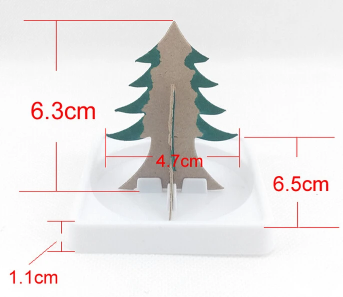 50PCS Neu 2020 65mm H Multicolor DIY Papier Wächst Magie Baum Mini Magisch Weihnachten Bäume Kinder Wissenschaft Spielzeug neuheiten Lustige