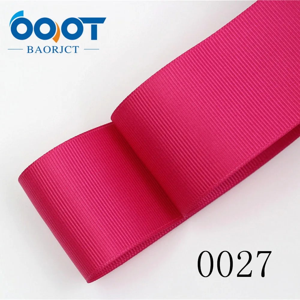 OOOT BAORJCT J-18515-L38MM 10 yard 38 mm Solid Color Ribbons Thermal transfer Printed grosgrain Wedding Accessories DIY material