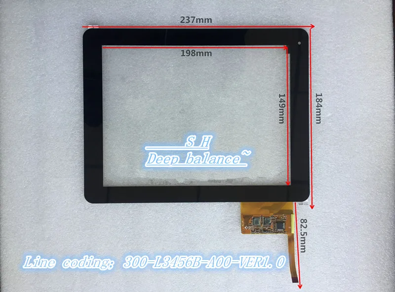 Painel de vidro digital com tela sensível ao toque original de 9.7 polegadas