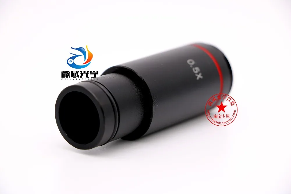 Microscópio biológico trinocular 0,5x, câmera industrial, adaptador de interface ccd de 0,5 vezes, adaptador de lente ocular eletrônico