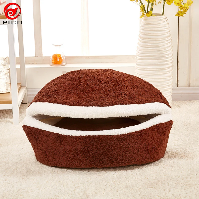 Winter Warm pet cat tent Lovely Soft small dog bed Kennel Suitable puppy house Pets Sleeping Bag Cats Bed ZL222