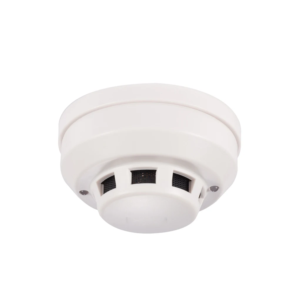 1 PCS 12VDC Indoor Use Ceiling Smoke Detector 4 Core Cable Fire control Alarm Sensor NC NO Relay Signal Output Options