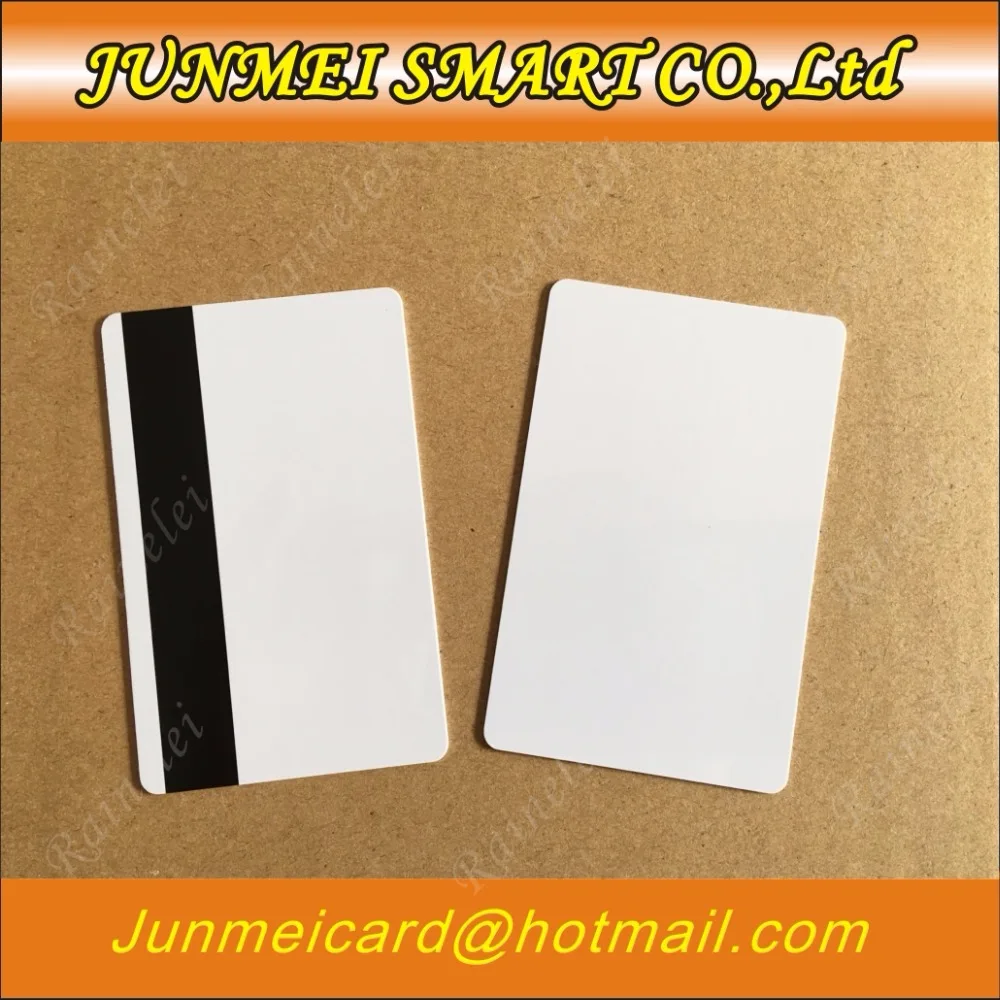 100 قطعة من البلاستيك فارغة بطاقة الشريط المغناطيسي هيكو 2750 OE 3 المسار البطاقة البلاستيكية 30Mil البطاقة المغناطيسية مع للطباعة للطابعة بطاقة #3