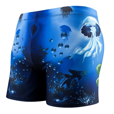 Men Swimsuit Quick Dry Swimming Trunks Boxer Sunga Briefs Men\'s Waterproof Racing Swimwear Beach Board Strips Shorts