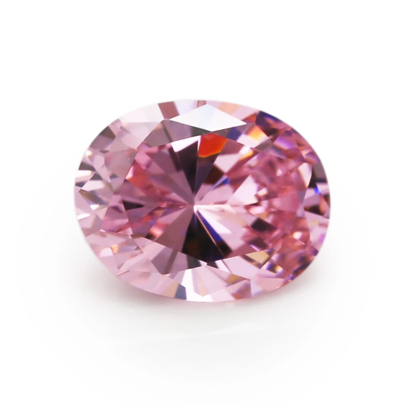 Size 2x3~13x18mm AAAAA Oval CZ Stone Golden Yellow ,Olive , Purple, Garnet Red, Pink Synthetic Cubic Zirconia Loose Zircon