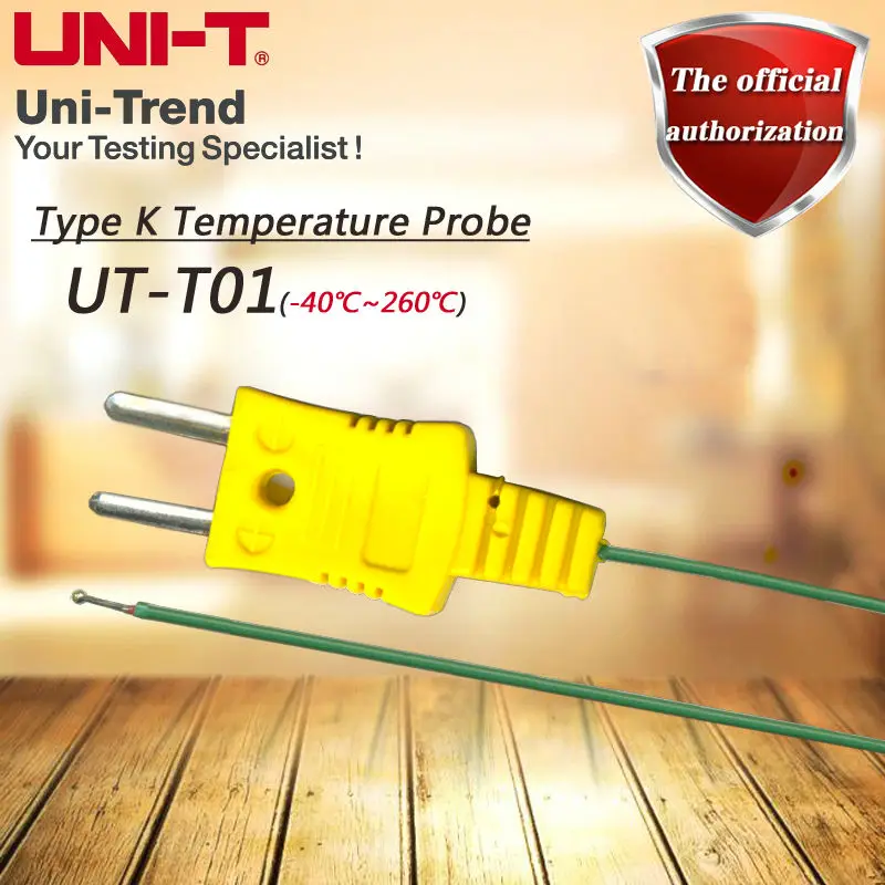 UNI-T UT-T01 contact type K thermocouple / temperature probe -40 ~ 260 degrees Celsius