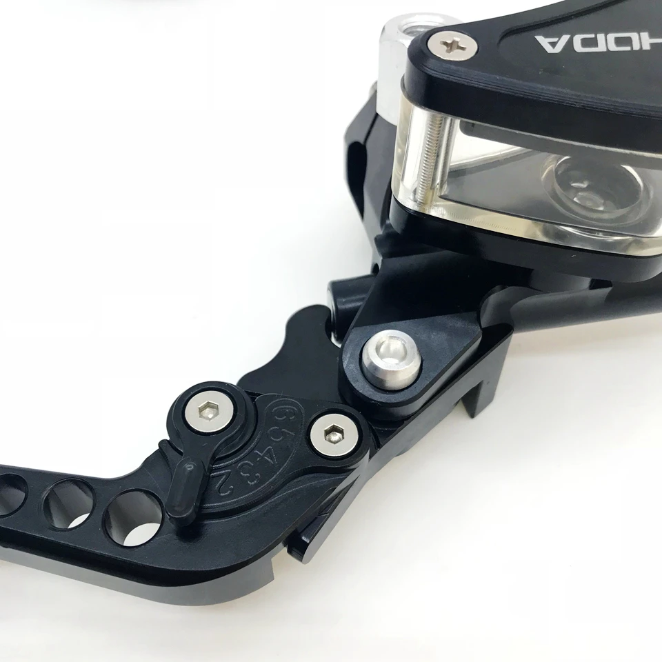 CNC Black / Red / Titanium Left Right hydraulic brake pump master cylinder lever or clutch handle with mirror mounting hole