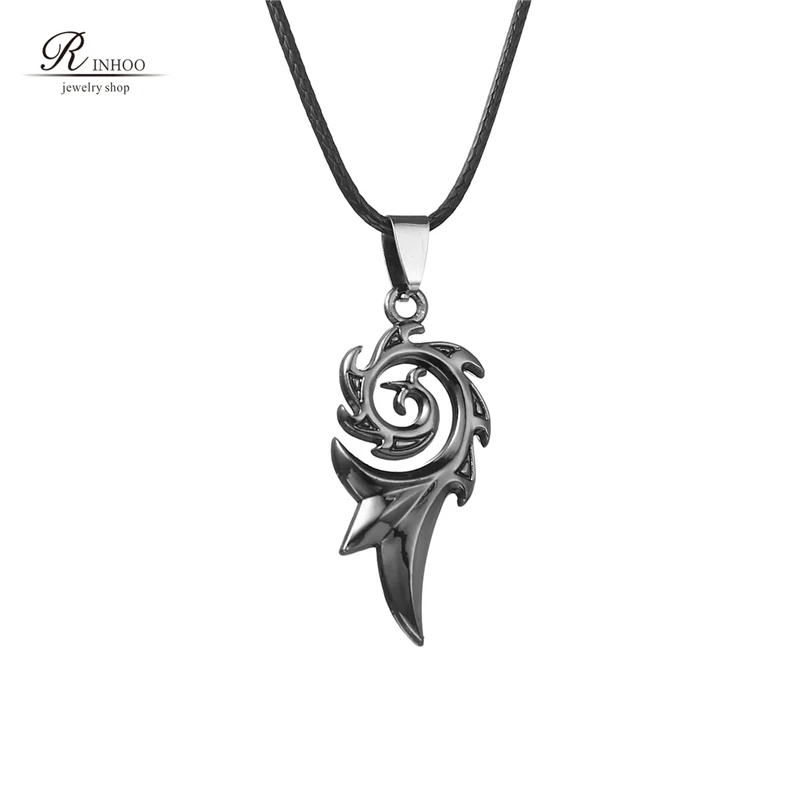 Rinhoo 2021 Men's Punk Dragon Flame Titanium Stainless Steel Cool leather chain Pendant Necklace Men's necklace wholesale