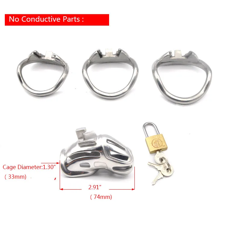 Chaste Bird New Design 316 Stainless Steel Male Chastity Device Cock Ring Penis Ring Adult Sex Toys Penis Ring A370-SS