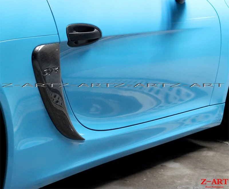 Fit for Porsche 718 boxster CaymanZ-ART boxt Kaman refitted GT4 carbon fiber side air outlet