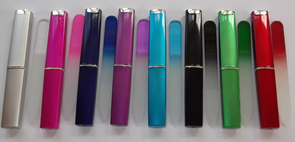 

Crystal glass nail file ideal for handbag hard case