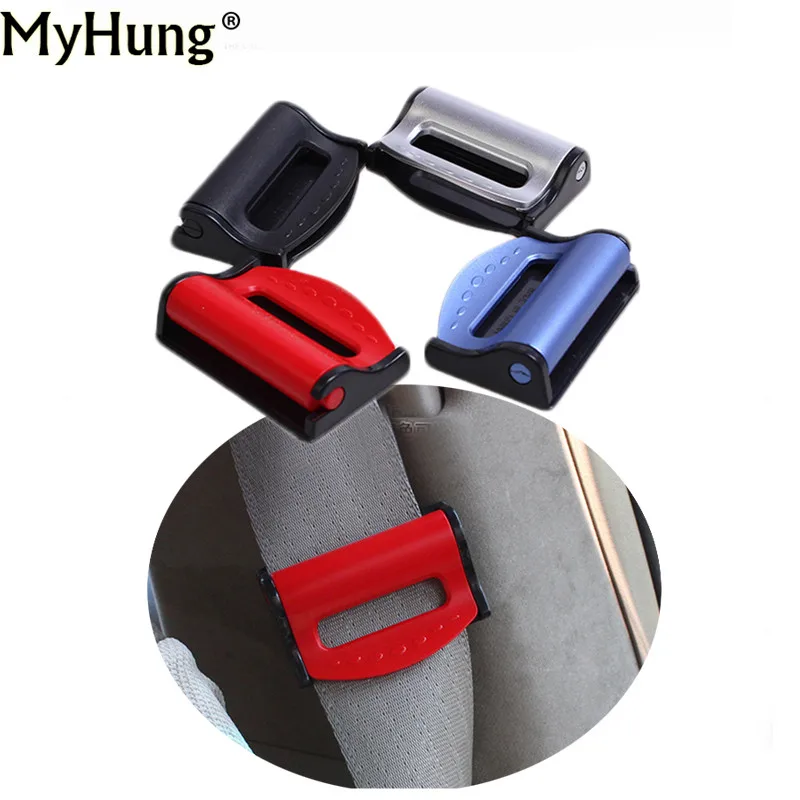 

Car Vehicle Seat Belt Clips Stoppers for Safety Shoulder Strap automotive safety belt fastener 4Color for all car 2pcs per set