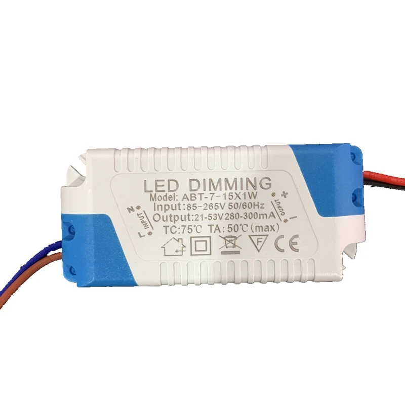 Dimmable Isolated 300mA 3-4x1W 5x1W 6-7x1W Led Driver 3W 4W 5W 6W 7W 9W 10W 12W 20W 24W Power Supply AC 110V 220V for LED lights