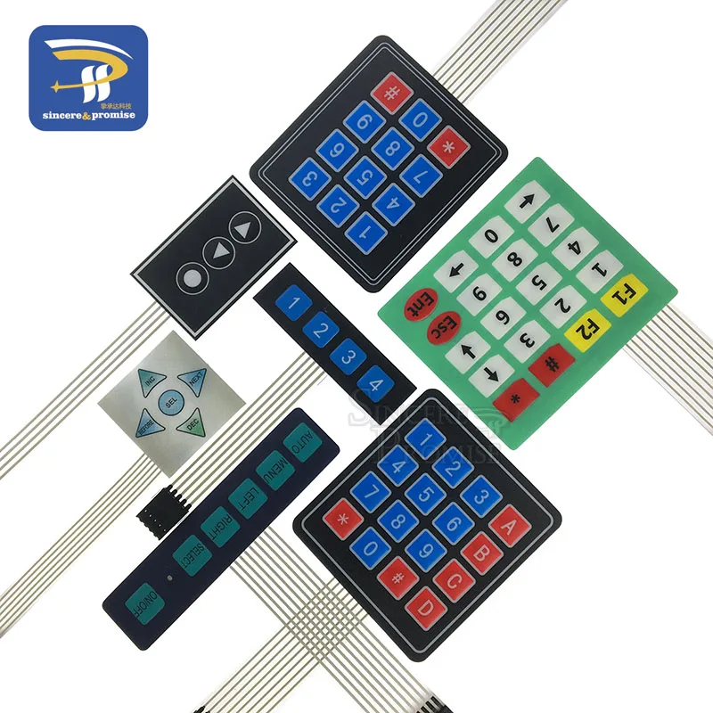 3 4 5 12 16 20 Key Button 4*4 Membrane Switch Keypad 1x4 1x6 3x4 4x4 4x5 Matrix Array Keyboard For Arduino Smart Car DIY Kit