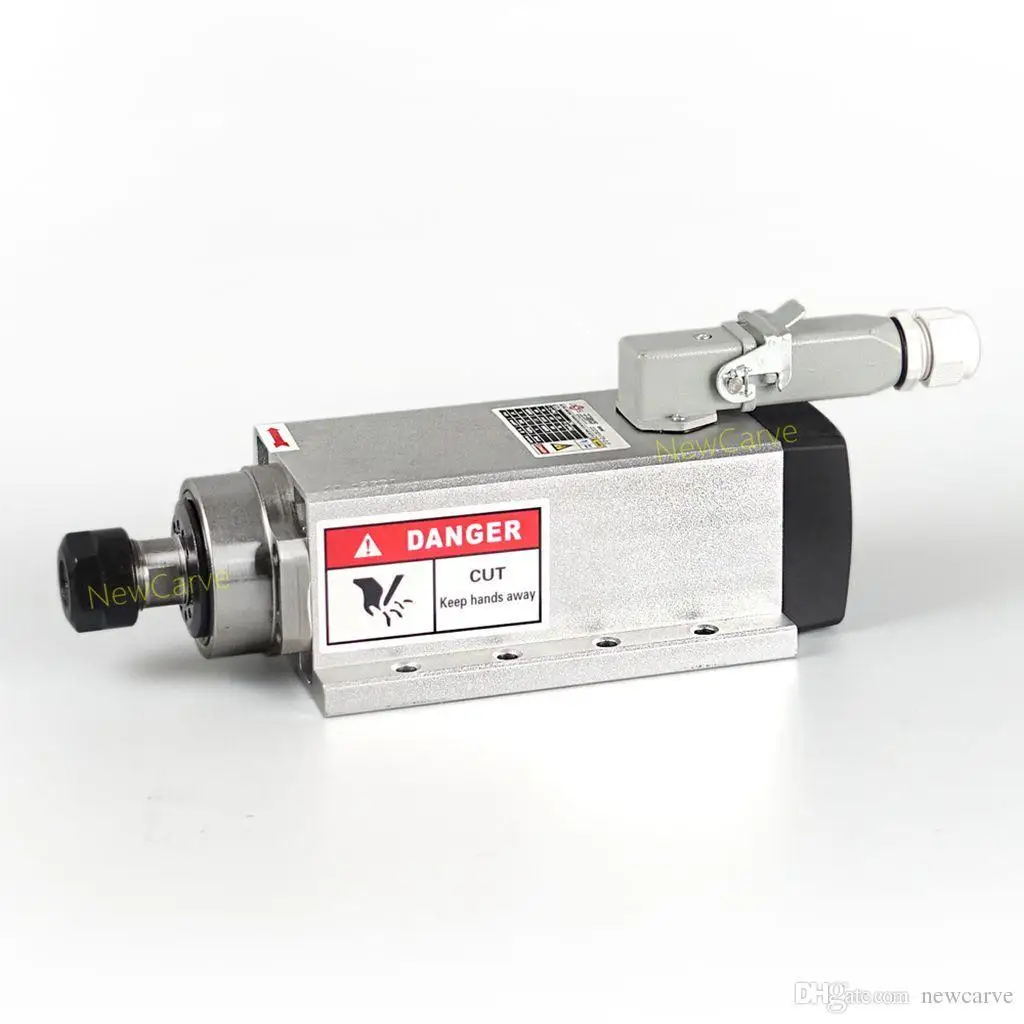 2.2KW Raffreddato Ad Aria Mandrino 220V 380V ER20 Pinza Eccentricità-off 0.01 millimetri Con 4 Cuscinetti In Ceramica Newcarve