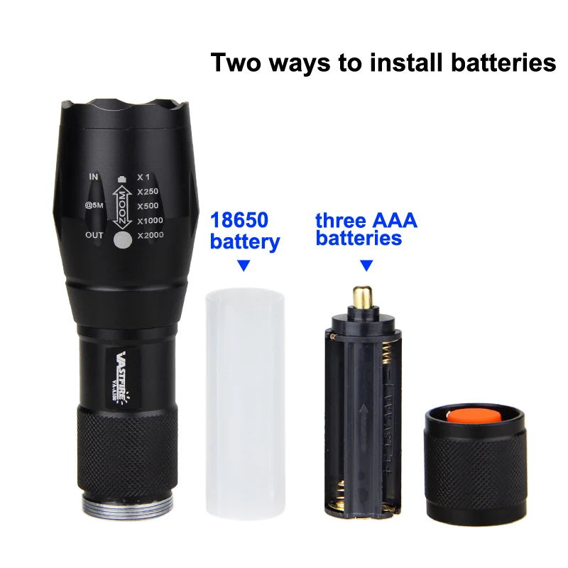 940nm 7W Zoomable IR LED Rechargeable Flashlight linterna torch 18650/3XAAA Outdoor Camping Powerful Led Flashlight