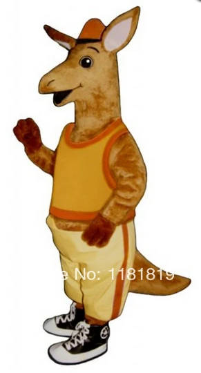 MASCOT Kangaroo mascot costume yellow suit roo custom fancy costume anime cosplay kits mascotte fancy dress carnival costume