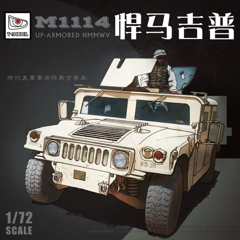 T-MODEL TM-7201 1/72 U.S.HMMWV M1114 - Scale Model Kit