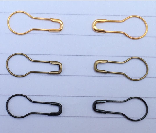 5000pcs 2.2cm/22mm Colored Small Gold/black/Bronze Gourd-shaped Hijab Stainless Steel Safety Pins Pins Needles Free Shipping