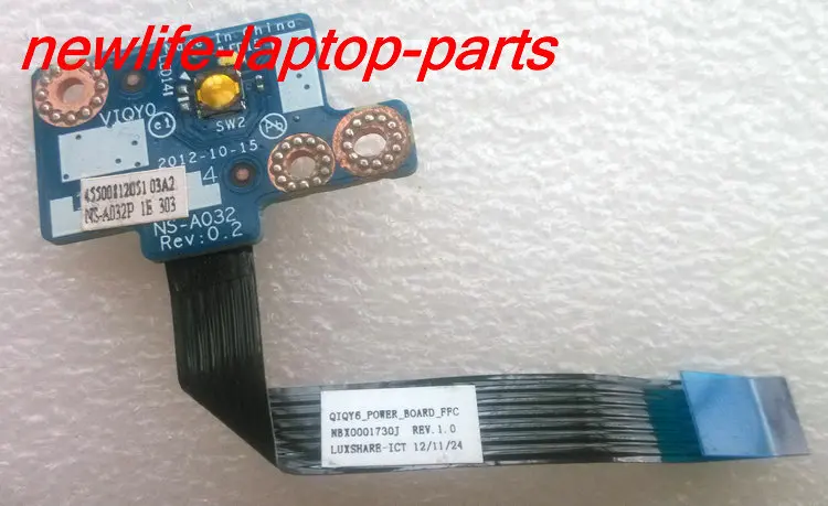 original for Y510P POWER board NS-A032 NS-A032P QIQY6_POWER_BOARD_FPC NBX0001730J test good free shipping