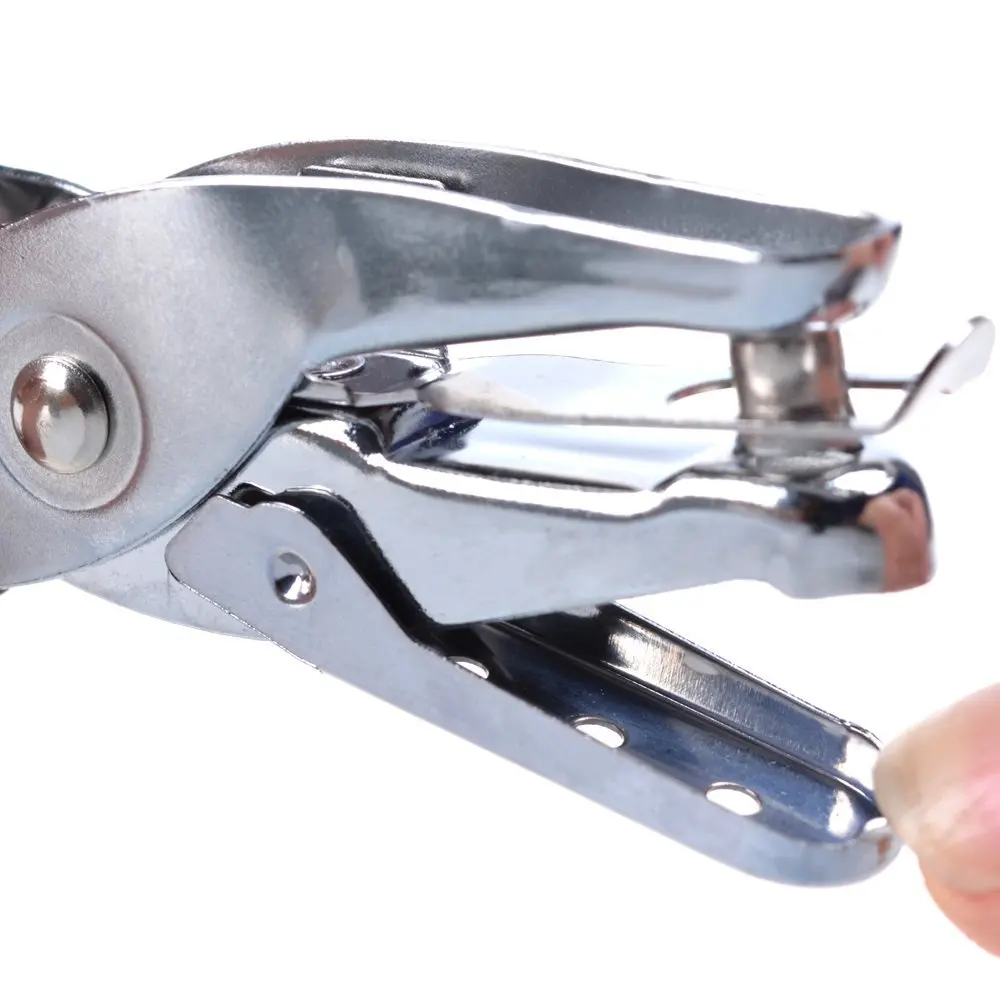 XRHYY Silver Color Handheld 1/4 Inch Cirlce Holes Punch