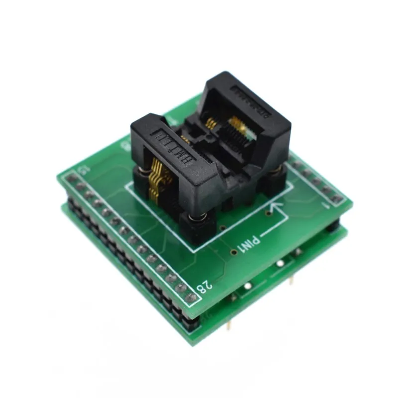 WAVGAT TSSOP8 to DIP28 Adapter TL866A TL866CS programmer adapter SSOP8 to DIP28 IC Test Socket adapter 0.65mm Pitch