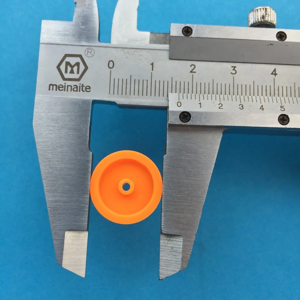10pcs J347Y 2*17mm Yellow Plastic Model Belt Pulley DIY Micro Motor Transmission Parts Gear Box Mating Parts