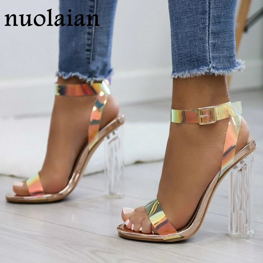 10.5CM Women PVC High Heels Lady Summer Peep Toe High Heel Shoes Woman Party Platfrom Pumps Womens Pump Shoe Dropshipping Shoes