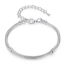 Silver Snake Charm Bracelet for Women #4
