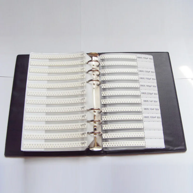 0805 SMD Sample Book 63values 3025pcs 5% Resistor Kit and 17values 700pcs Capacitor Set