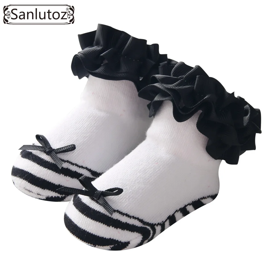 Sanlutoz Baby Socks for Girls Newborns Socks for Princess Infant Socks Holiday Birthday Gifts for Baby Girls Fashion 0-12 Months