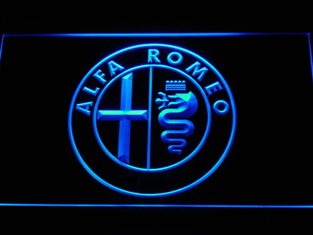 d146 Alfa Romeo Car Services Parts LED Neon Light Signs with On/Off Switch 20+ Colors 5 Sizes to choose