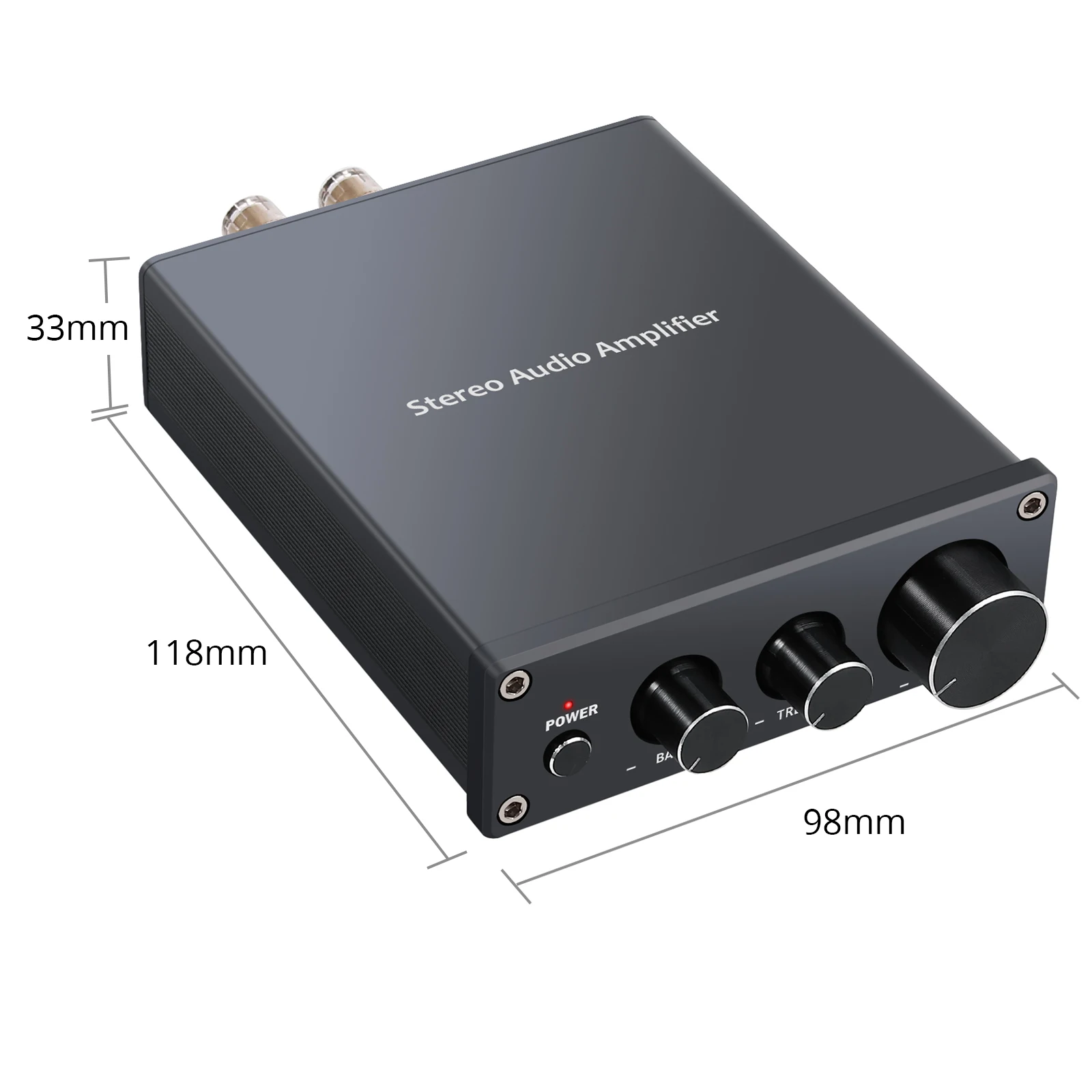 Neoteck Stereo Audio Amplifier With TPA3116D2 Chip Hi-Fi integrated amplifier 50W + 50W Output Power  with Bass Treble Control