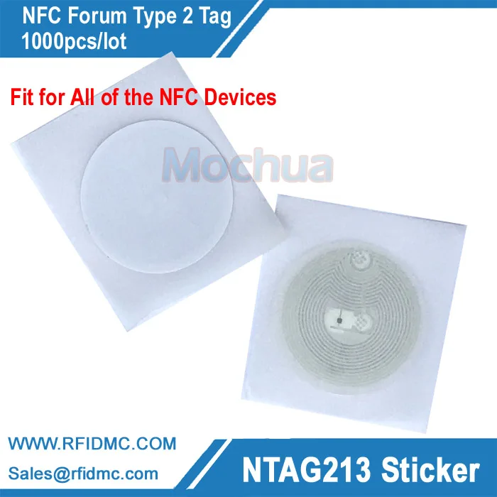 Ntag213 sticker, NFC sticker fit for all NFC enable device RFID adhesive label, NFC label-1000pcs