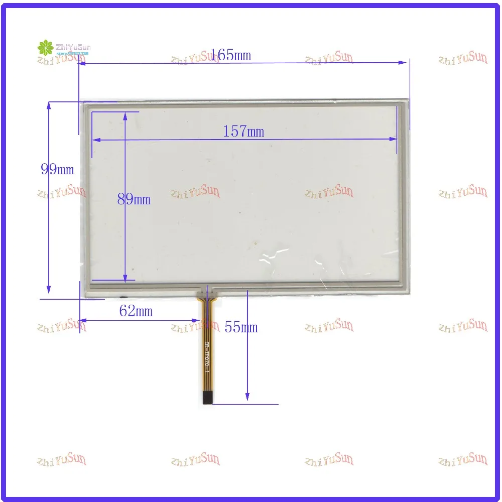 

ZhiYuSun 165*99 165mm*99mm 7inch 4 line touch screen panel Sensor glass Compabible for GPS CAR the cable from left 62mm