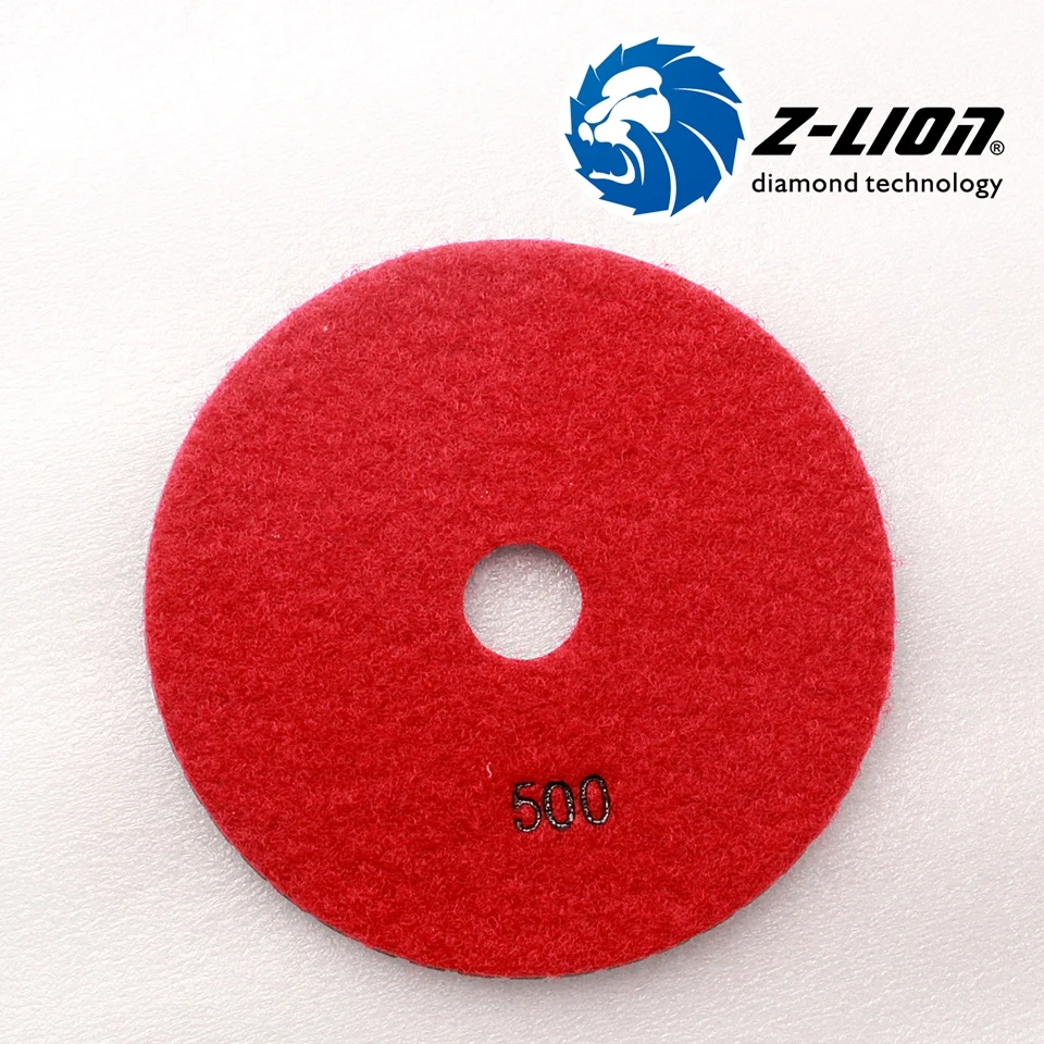 Z-Lion 1pcs Wet Diamond Abrasive Disc 5 Inch 125mm Granite Polishing Discs For Stone High Quality Marble Granito 500 Grit