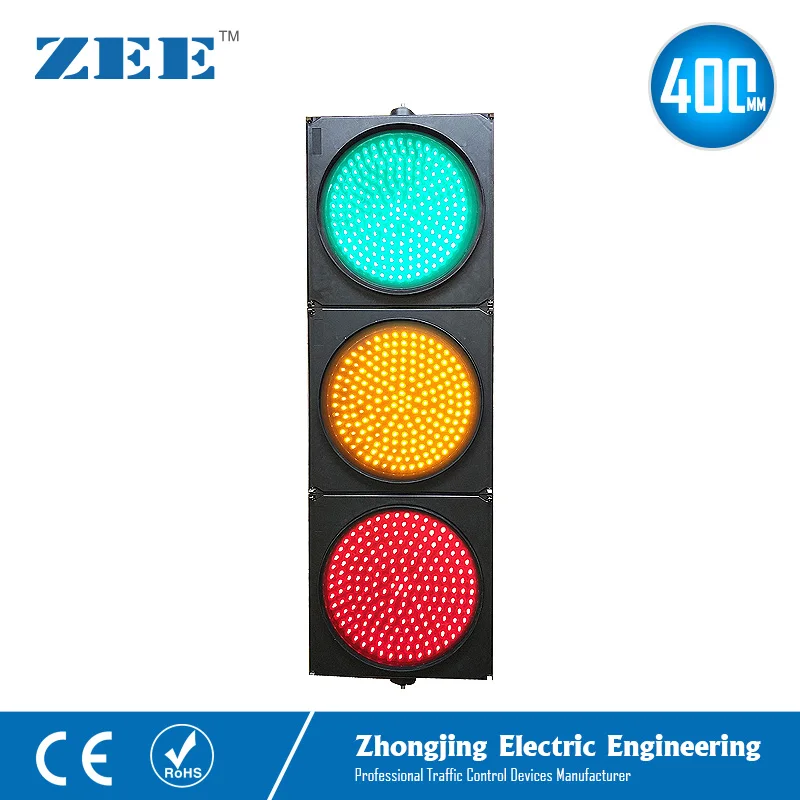 

16 inches 400mm LED Traffic Light Red Yellow Green LED Traffic Signal Light LED Vehicle Singal Lights Road Signals