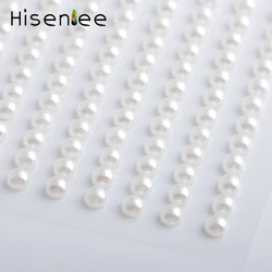 3MM White Pearl 750pcs/set Acrylic Decal Self Adhesive Rhinestone Sticker For DIY Mobile Phone Decoration Decal Accessories