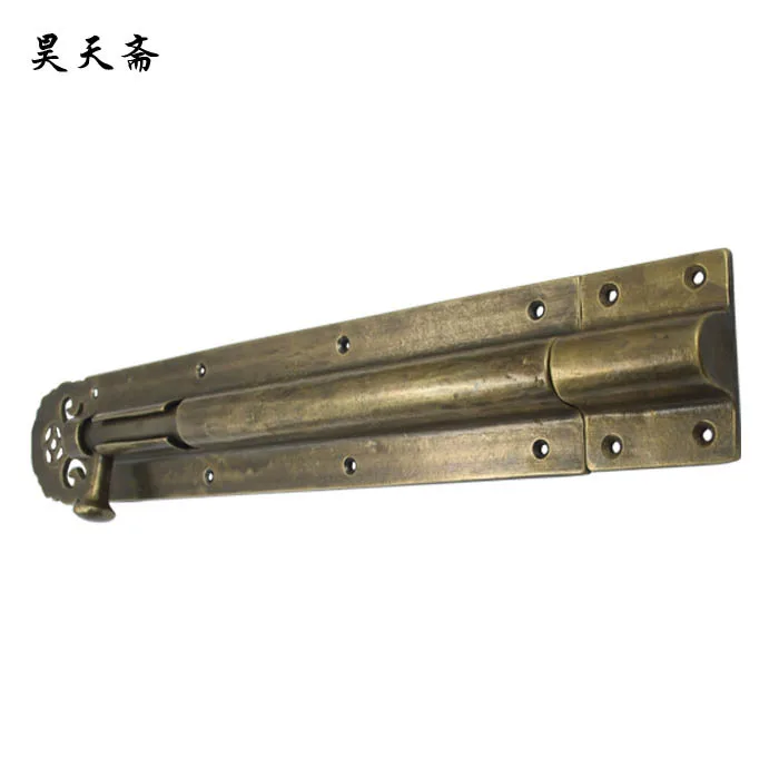 

[Haotian vegetarian] Chinese antique copper door latch bolt the doors of classical HTH-141 inserted