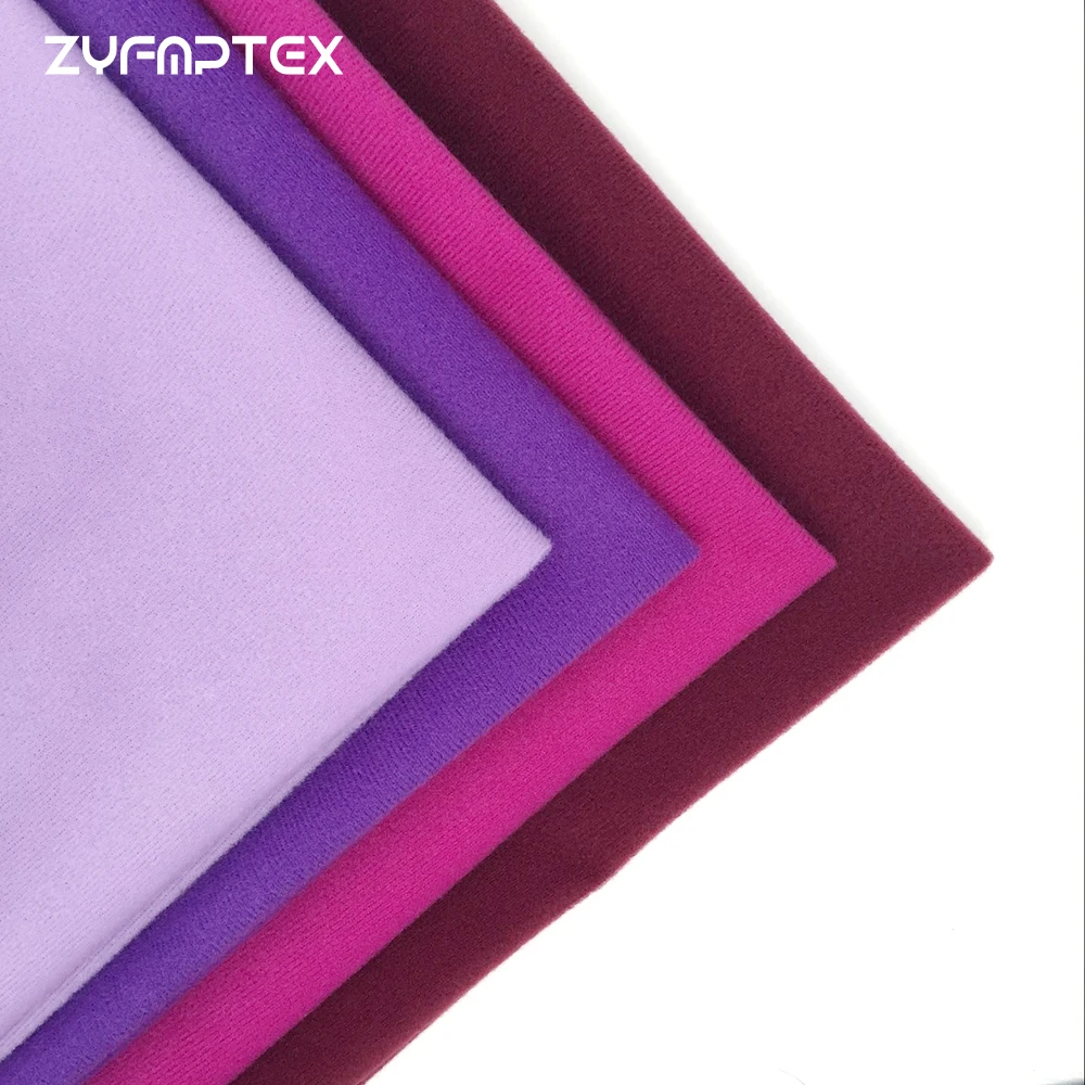 ZYFMPTEX Purple Series Fleece Fabric Tilda Plush Cloth for Stuff Toys Dolls Sewing Knitted Velvet Loop Fabrics can Hook Tissue