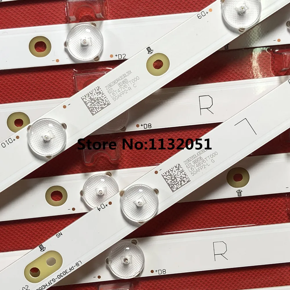 Tira de luces LED de retroiluminación, accesorio para 50PUT6400 50PFK4309 50PFK4509 50PFH5300 50pfk4009 50PFT4509 50PFL6340 50PFL6540 500TT26 500TT25 V5, 12 piezas