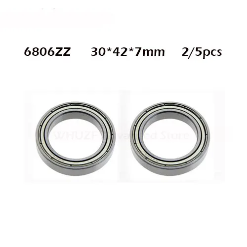 

2/5PCS 6806ZZ Bearing 30x42x7 mm Thin Section 6806 ZZ Ball Bearings 61806 Z 6806Z