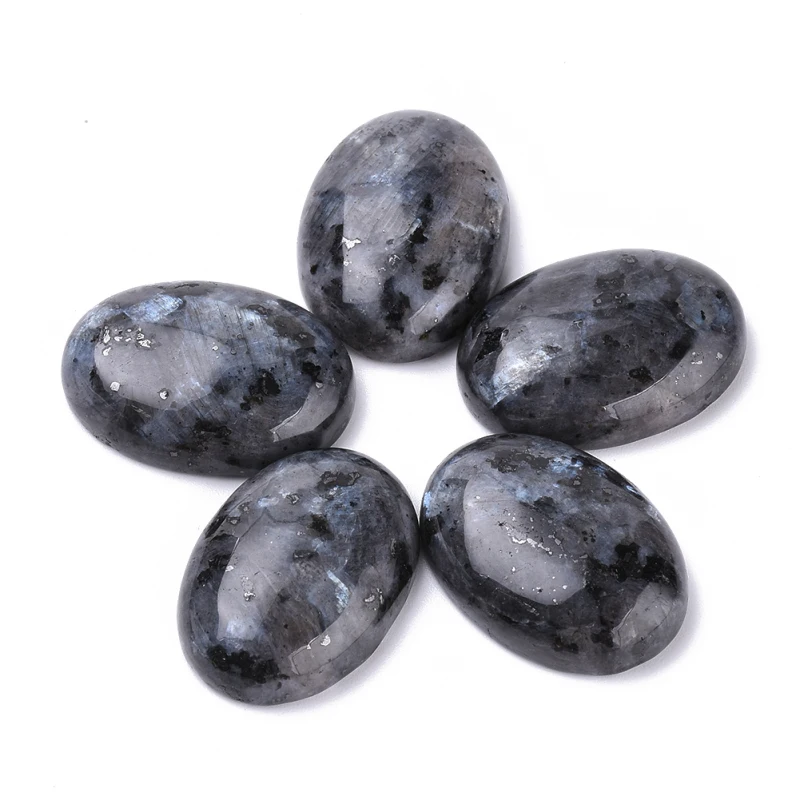 

Pandahall 20pc Natural Labradorite Cabochons Oval Dyed DIY Jewelry Accessories Finding Wholesale Size:25x18x7~8mm