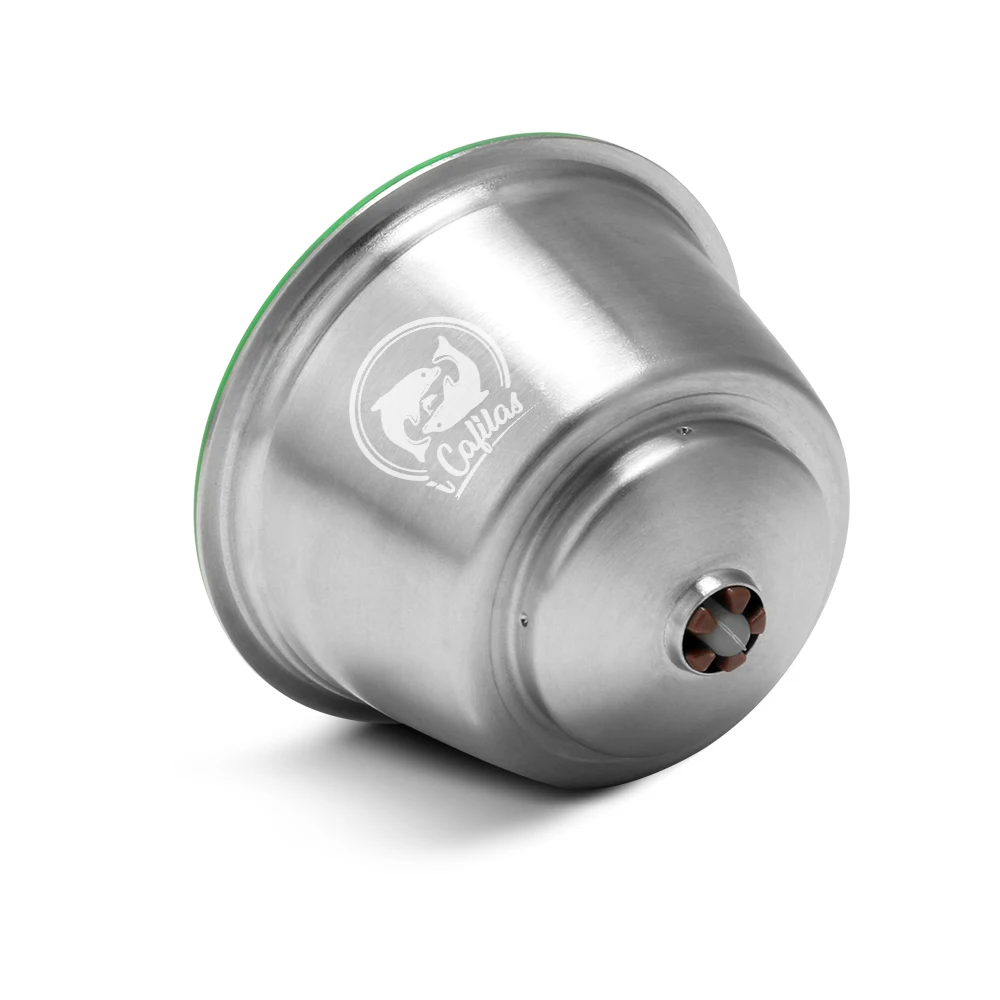 ICafilas STAINLESS STEEL Metal Reusable Dolce Gusto Capsule Compatible with Nescafe Coffee Machine Refillable Dolci Filter