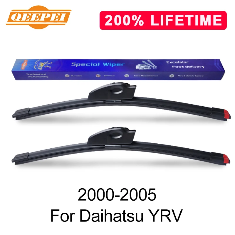 

QEEPEI Replace Wiper Blade For Daihatsu YRV 2000-2005 Windshield Windscreen Natural Rubber Replacement Wiper